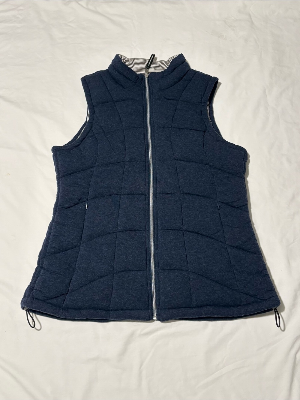 Marc New York Quilted Navy Zip-Front Vest